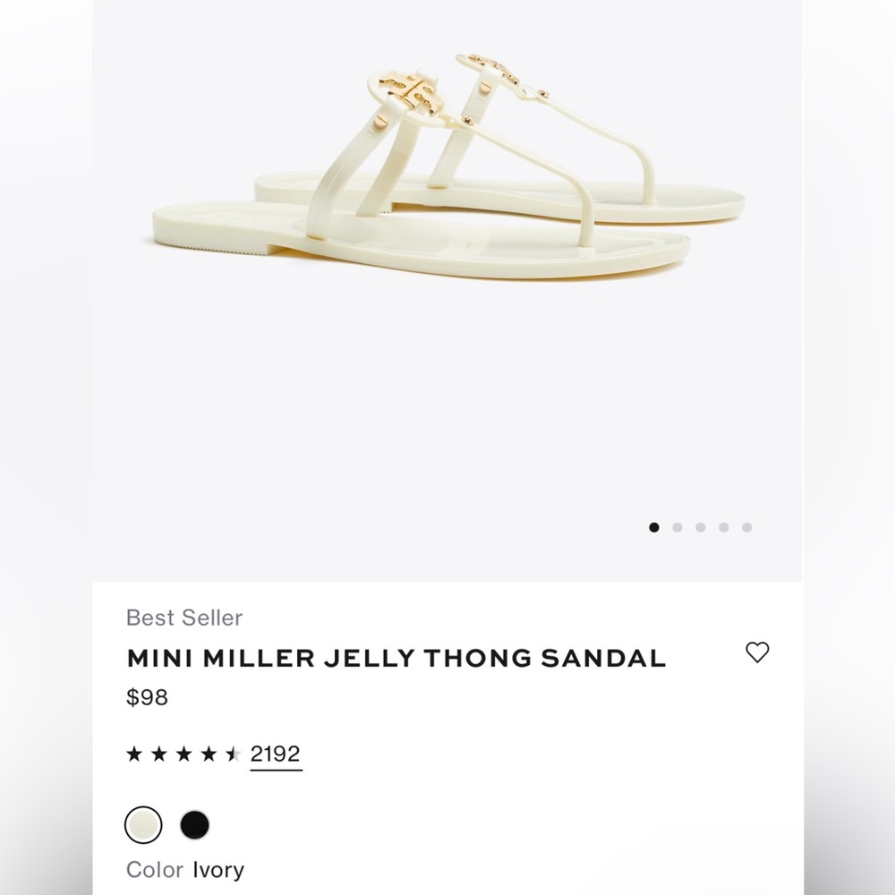New Tory Burch Mini Miller thong sandals